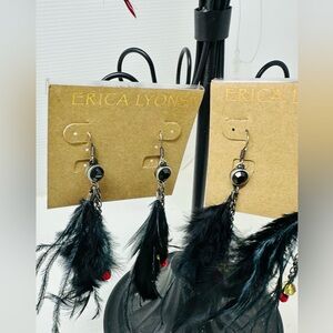 Feather earrings